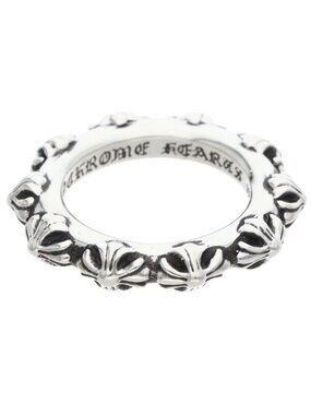 Chrome Hearts Cross Band Silver Ring